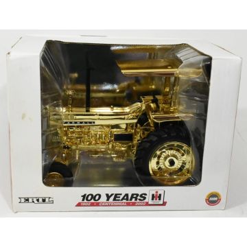 IH - 1206 - WF, ROPS, canopy, 100th Anniv of IHC, gold chaser - 1/16