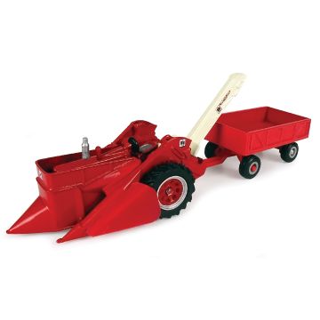 IH - Set - 350 NF, mounted corn picker & wagon - 1/64