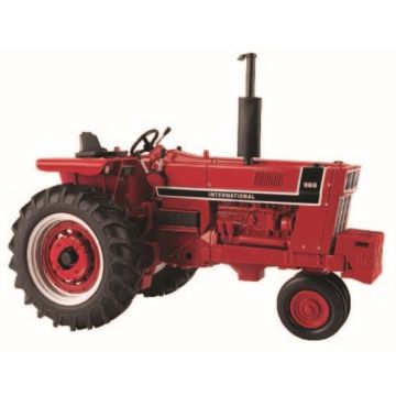 IH - 966 - NF, removable frt suitcase weights, rear 3PT hitch, black stripe - 1/16