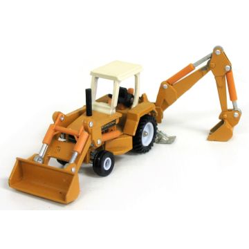 IH -  - Backhoe, loader Mighty Movers of the World, white rims - 1/64