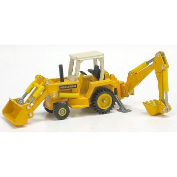 IH -  - Backhoe, loader Mighty Movers of the World, yellow rims - 1/64