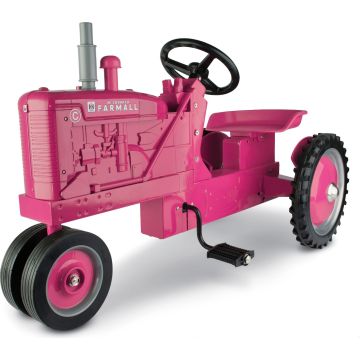 IH - C - NF, pink, with silver muffler -