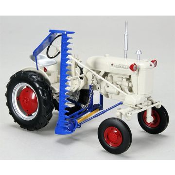 IH - Cub - 400 style white demonstrator, side mounted sickle mower - 1/16