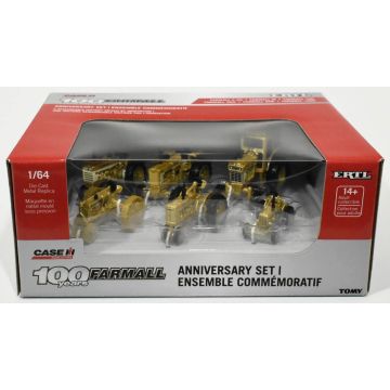 IH - Set - Set F-20, M, 100, 560, 806, 1466, Farmall 100th Anniv Ed, gold - 1/64