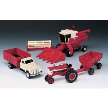 IH - Set - Harvesting set Vintage 4 piece, combine - 1/64