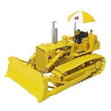 IH - TD-15 - Crawler, blade metal tracks with umbrella yellow - 1/50