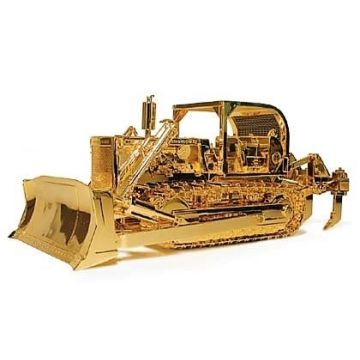 IH - TD-25 - Crawler, blade ROPS & ripper gold plated - 1/25