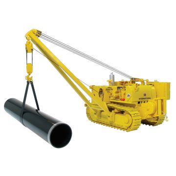 IH - TD-25 - Crawler, side boom & winch yellow - 1/25