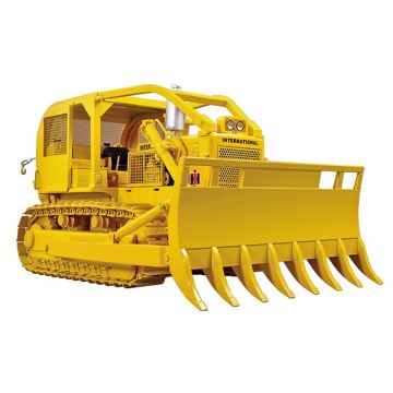 IH - TD-25 - Crawler, clearing blade & winch yellow - 1/25