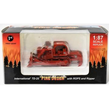 IH - TD-25 - Crawler, blade and ripper, No. 1 Red Fire Series - 1/87