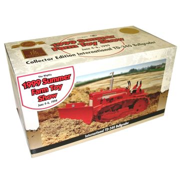 IH - TD-340 - Crawler, blade metal tracks red 1999 Summer Toy Show, Exhibitor - 1/16