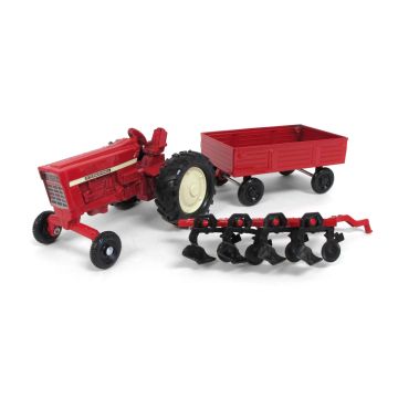 IH - Set - Tractor, Wagon, Plow Set - 1/32