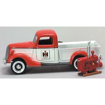 IH - Misc - Truck, 1937 Ford pickup with International U2 engine - 1/25