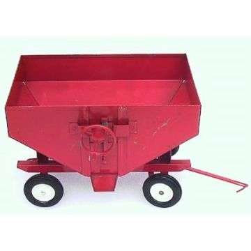 IH -  - Wagon, gravity, gear operated door, blue box - 1/16