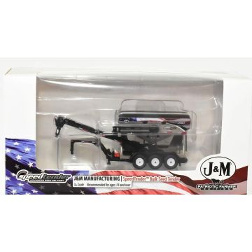 J&M - LC390 - Seed Tender, Black, American Decals - 1/64