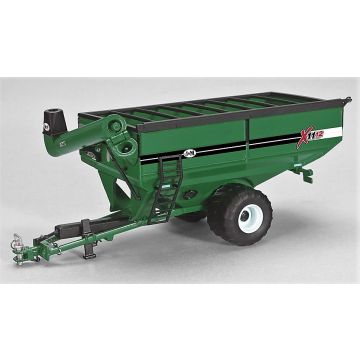 J&M - X1112 - Grain Cart, Flotation Tires, Green - 1/64