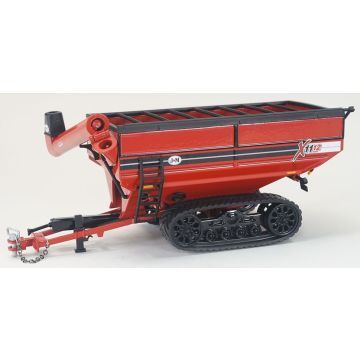 J&M - X1112 - Grain Cart, X-tended reach, tracks, red - 1/64