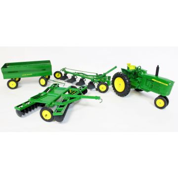 JD - Set - 3020 NF disc, plow, flare box wagon in closed box - 1/16