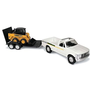 JD - Set - 320 skid steer, Ford pickup & trailer - 1/32