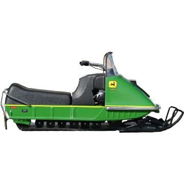 JD - Misc - Snowmobile, 400, green with yellow trim - 1/16