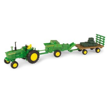 JD - Set - 4020 WF 100 square baler, hay wagon - 1/32