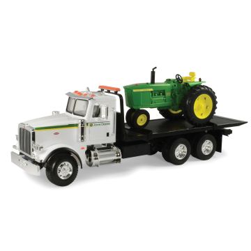 JD - Set - 4020 NF, Peterbilt rollback, Big Farm - 1/16
