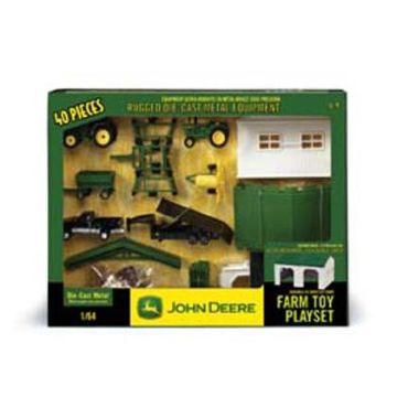 JD - Set - 40 piece playset, shed - 1/64