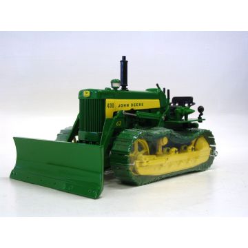 JD - 430 - Crawler, metal track with blade 3 PT green 2000 Plow City Show - 1/16