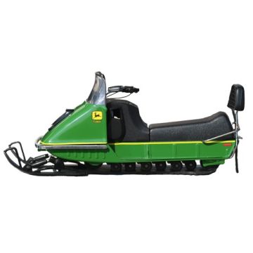 JD - Misc - Snowmobile, 500, green with yellow trim - 1/16
