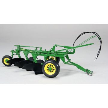 JD - 55 - Plow, 3 bottom, 55, rubber tires with hydraulic lift - 1/16