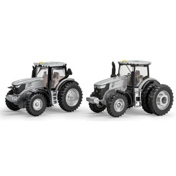 JD - Set - 6215R, 7290R, 100 Years of JD Tractors silver - 1/64
