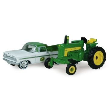JD - Set - 630 tractor, 1957 Chevy El Camino - 1/64