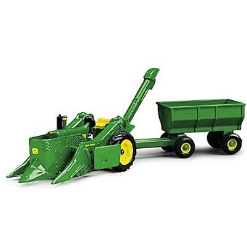 JD - Set - 630 mounted corn picker and wagon - 1/64