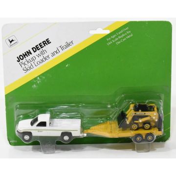 JD - Set - 6675 skid loader, Ford F-250 pickup, green card - 1/64