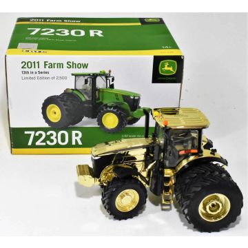 JD - 7230R - MFD Duals Cab 2011 Farm Progress Show, gold - 1/32