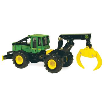 JD - 748H - Log skidder, yellow blade, Cab green Prestige Series - 1/50