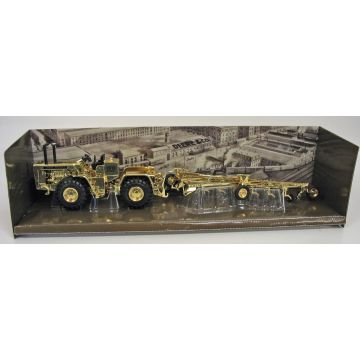 JD - Set - 8010 4WD with 8 bottom plow 2009 Plow City Show, gold - 1/32