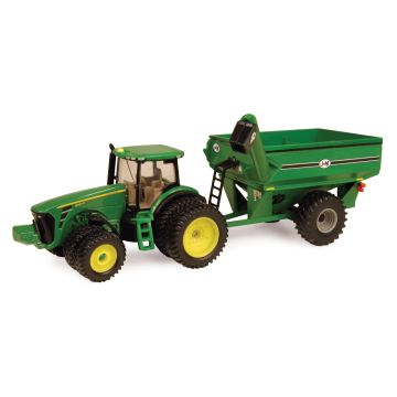 JD - Set - 8320R MFD duals, J&M Grain Cart - 1/64
