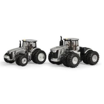JD - Set - 8400R, 9570R 4WD, duals 100 Years of JD Tractors, silver - 1/64
