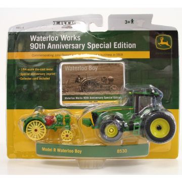 JD - Set - 8530 & Waterloo Boy Waterloo 90th Anniversary - 1/64