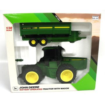 JD - Set - 8960 4WD Duals battery operated, PTO barge wagon - 1/32
