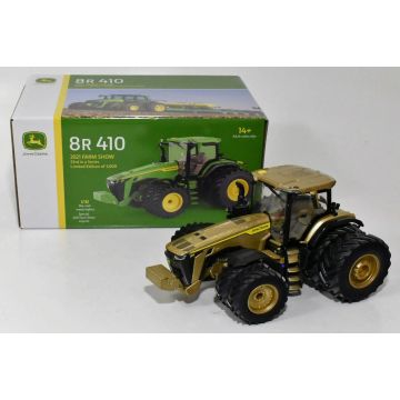 JD - 8R 410 - Front and rear duals, 2021 Farm Show Edition, gold chaser - 1/32