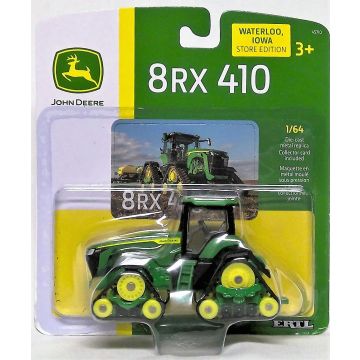 JD - 8RX 410 - Tracks, Carded, Waterloo, Iowa Store Edition - 1/64