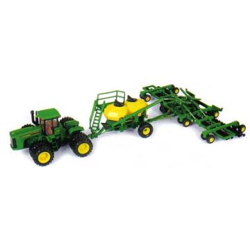 JD - Set - 9320 4WD duals, 1910 Commodity Cart and Seeder - 1/64