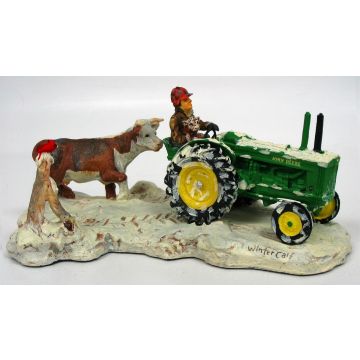JD - AR - Red Oak Recollections by Lowell Davis, Winter Calf scene - 1/16