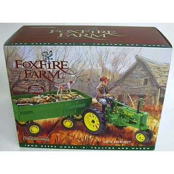 JD - Set - B NF unstyled, wagon & resin corn load Foxfire Farm Series - 1/16