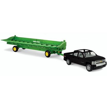 JD - Set - Corn Head, 12 row, cart Chevy pickup, Big Farm - 1/16