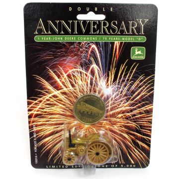 JD - D - Steel wheels styled, gold, John Deere Commons - 1/64