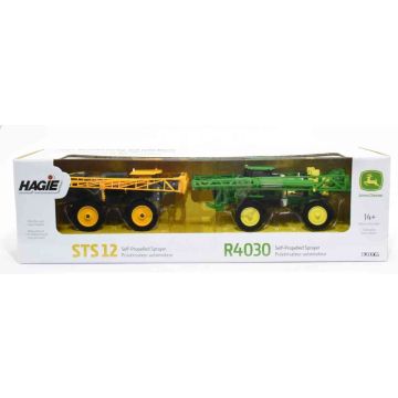 JD - Set - Hagie Sts 12 and JD R4030 Self-Propelled Sprayers 2 Piece Set - 1/64
