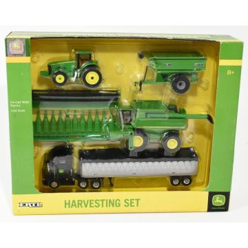 JD - Set - Harvest set, 8530, 9760 combine, semi black cab - 1/64